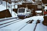 ETR 470  Cisalpino  CIS Milano Centrale-Stuttgart Hbf am 25.01.2003 bei Wassen 