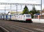 CrossRail - Loks 186 904-9 und 186 905-6 vor Güterzug bei der durchfahrt im Bahnhof Rothrist am 03.05.2017