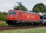 185 595-6 Crossrail am 23.07.2011 bei Woltorf 