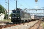 185 574-1 der RTS railtraction am 27.8.2008 in Pratteln.