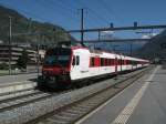 Regio 4149 bei Ausfahrt in Visp.