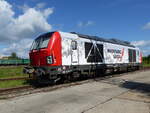 Rhomberg Sersa, 9080 2248 997-9 D-RSR sonnt sich am Morgen des 7.6.2026 im Holzbahnhof Gera 
