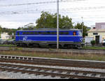 WRS - Lok  1042 007-1 bei Stopp vor Rotem Signal in Prattelen am 25.09.2020