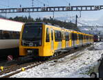 Stadler Rail - Metro Triebzug 94 70 099 502-9 abgestellt in Arth Goldau am 29.01.2023
