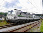railCare - Loks 476 453-6 und 476 457 und 476 456 abgestellt im Bahnhofsareal in Prattelen am 21.07.2018
