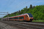 RABe 526 111 Traverso der SOB fährt Richtung Bahnhof Rupperswil. Die Aufnahme stammt vom 12.05.2022.