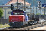 SBB - Eem 923 022-8 mit 1 G�terwagen im Bahnhof Lenzburg am 30.07.2026