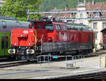 SBB - Lok Aem  940 015-1 abgestellt im Bahnhofsareal in Biel am 03.05.2022