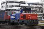 SBB Eem 923 015-2 «Mont Vully» im Bahnhof Heerbrugg SG (2018-02-24)