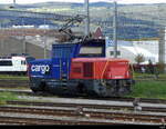 SBB - Rangierlok Eem 923 023-6 im Bahnhofsareal von Yverdon am 21.10.2023