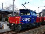 SBB - Eem 923 004-6 abgestellt im Bahnhofsareal in Oensingen am 05.01.2014