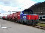 SBB - Eem 923 006-1 mit Dienstwagen abgestellt in Olten am 05.01.2014