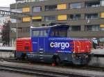 SBB - Rangierlok Eem 923 025-1 im Bahnhofsareal in Rotkreuz am 25.09.2014