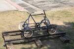 Schienenfahrrad in der Stanica Sargan-Vitasi am 12.August 2026.