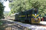 Als SRB-SV 740-101 angeschriebene (sollte eigentlich 745-101 sein) Lok der Type FAUR L45H am 11.August 2026 in der Stanica Jatare.