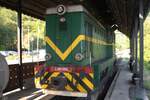 SRB-SV L45H-098 (Hersteller: FAUR S.A - Bukarest, Baujahr: 1990, Fabr.Nr.: 25204) am 11.August 2026 im Lokunterstand in Morka Gora.