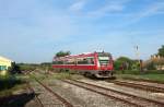 711 001 am 25.08.14. bei der Einfahrt in den Bahnhof Uljma mit dem PT2601 von Belgrad nach Vrsac.