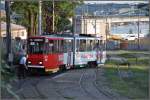 Am Ende der Karadordevastrasse wechseln einige Linien die Fahrtrichtung, wobei Weichen von Hand gestellt werden mssen. (03.07.2011)