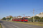 Unter der Woche werden die Belgrader KT4 auf manchen Kursen mehrerer Linien auch in Doppeltraktion eingesetzt.