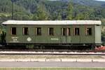 SDZ 0409 (NVR-Nummer: SRB-SV 55 72 88 01 400-3; Hersteller: Grazer Waggon- und Maschinenfabriks AG, Baujahr: 1903; Rekonstruiert durch �ELVOZ JSC, Smederevo im Jahr 2000) am 11.August 2026 in der