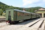 SRB-SV 3206-5, 3241-2, 3203-2 und 3201-6 B4iph-s (alle ex �BB) am 12.August 2026 in der Stanica Sargan-Vitasi.