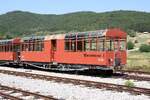 B 45 (NVR-Nummer: SRB-SV 55 72 28-21 002-6 (ex Zillertalbahn Panorama 1) am 12.August 2026 in der Stanica Sargan-Vitasi.