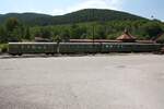 SRB-SV 3206-5, 3241-2, 3203-2 und 3201-6 B4iph-s (alle ex �BB) am 12.August 2026 in der Stanica Sargan-Vitasi.