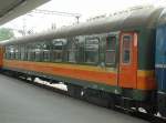 Liegewagen der JZ am 21.04.2002 im Bahnhof Thessaloniki / Griechenland.