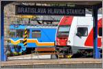 MVTV 02-09 UND sTEUERWAGENund Steuerwagen 951 003-3 in Bratislava Hlavná Stanica. (01.06.2014)