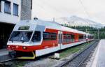 Im Bahnhof Strebske Pleso ist am 3.6.2003 der moderne Elektrotriebwagen 425960 
angekommen. Mit ihm begab ich mich anschlieend auf die Weiterfahrt nach
Tatranska Lomnica.