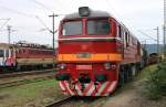 T679.1168 / 781 168-0, Bj. 1968, Lokomotivfabrik Lugansk/UdSSR, seit 1995 Museumslok (Standort: Heizhaus Vrtky), vor dem  Feuerzug beim Bahnfest „Rendez 2012“, Bratislava-vchod/Preburg-Ost, 23.06.2012