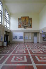 Eingangshalle des Bahnhof Cierna nad Tisou an der Grenze zur Ukraine, 17.