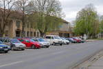 Straßenseite des Bahnhof Cierna nad Tisou an der Grenze zur Ukraine, 17.