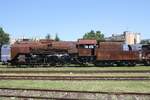 387 017 wartet im ZSR Eisenbahnmuseum in Bratislava východ auf ihr weiteres Schicksal. Bild vom 17.Juni 2018.