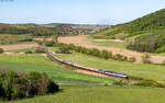 756 003; 756 009 und 746 014 mit dem Pn 51300 (Kapu�any pri Pre�ove - Sto�ok) bei Blhovce 4.5.26  