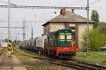 Ein wahres Hummelnnest findet man auch heute noch in Cierna nad Tisou. 771 157-5 rangiert am 23. April 2019 ein paar Waggons hin und her. 