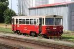 SK-RCAS 810 611-8 am 11.August 2019 als Os 18392 nach Jemnice im Bahnhof Moravske Budejovice.