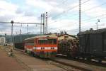 811014 rangiert solo am 31.5.2005 im Bahnhof Trencin.