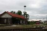 Wie auf der kleinen Modellbahn wirkt der Landbahnhof Studeny Potok am Fu
der Hohen Tatra. am 7.6.2005 kam ich dort mit dem 812045, der im Hintergrund
zu sehen ist, an.