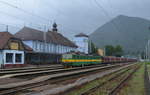 Slowakei: Zssk 131 084-6 131 083-8 im schicken Bahnhof von Ruzomberok 22.06.2020
