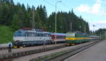 Slowakei: Zssk ES449 0001 / 350 001-4 & 131 033-3 - 131 034-1 in Štrba 23.06.2020