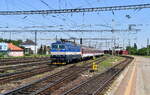 362 011 mit R 836 (Banska Bystrica - Bratislava hl.st) am 10.07.2020 bei der Einfahrt in Bratislava hlavná stanica  