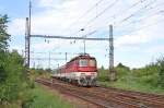 240 123-0 mit Regionalzug Os 4676 Galanta – Bratislava-Nov Mesto/Preburg-Neustadt, vor Bahnhof B.-predmestie/P.-Vorstadt; 07.08.2012