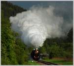 Am Morgen des 11.5.2013 gab es vor der planmigen Abfahrt von Cerven Skala nach Vrtky im ersten Morgenlich einen Fotozug zwischen Hel'pa und Cerven Skala mit 475.196 aus Vrtky (SK) an der Spitze und 475.179 aus Děčn (CZ) als Zuglok. Die Aufnahme zeigt den Zug zwischen Hel'pa und Nov Maa.