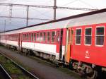 InterCity Wagen der Slowakischen Staatsbahn im Bahnhof Koice/Kaschau am 24.10.2007.