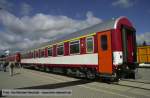 Ausstellung eines neuen Reisezugwagens fr die Slowakei auf der Innotrans 2004 in Berlin.