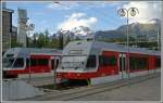 425.955-1 und 963-6 in Štrbské Pleso mit Blickrichtung Vysoka 2547m.