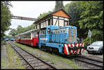 TU 29 2003 der historischen Schmalspurbahn in Kosice steht hier am 27.06.2023 mit einem Sonderzug der IPA Kreis Steinfurt e.