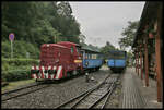TU 29 2002 der historischen Schmalspurbahn in Kosice war am 27.06.2023 mit einem Sonderzug mit Schülern aus Kosice im Einsatz.