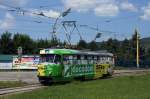 Slowakei / Straßenbahn Košice: Tatra T3 - Wagennummer 417 ...aufgenommen in der Endstation  Havlickova / Štadión Lokomotívy  im Juni 2014.